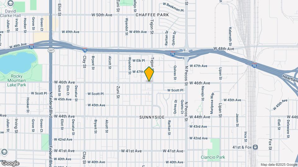 2016 W 46th Ave Map and Location Details