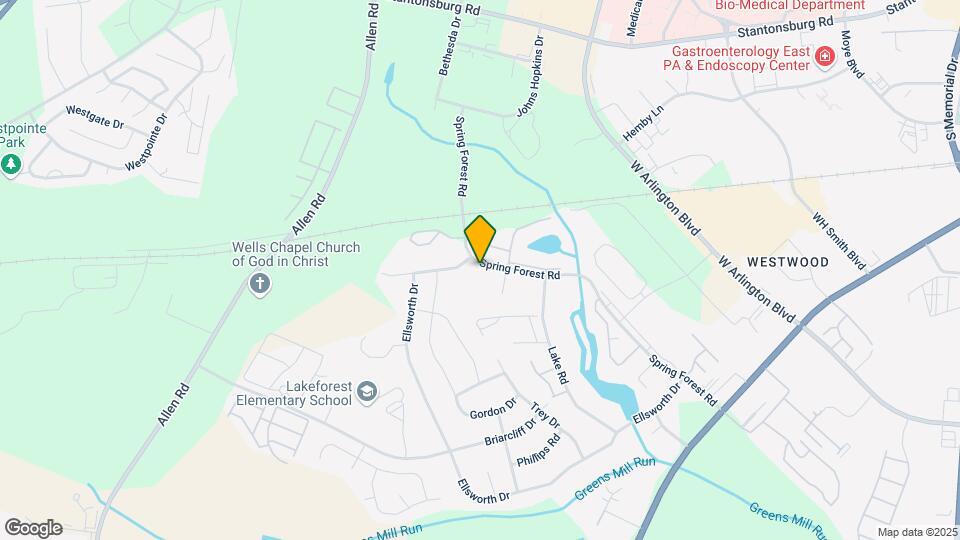 532 Spring Forest Rd, Unit 534-B Map and Location Details