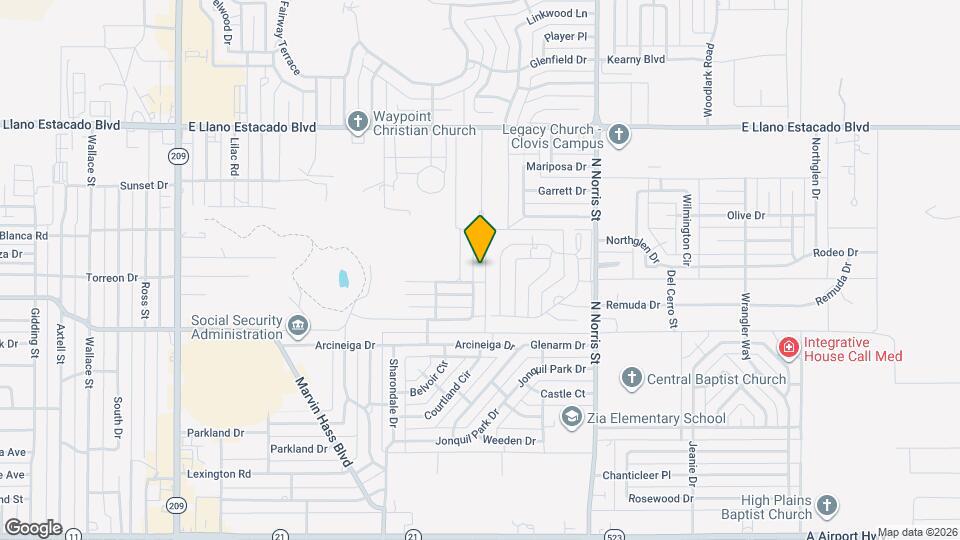 1809 Arbor Dr Map and Location Details