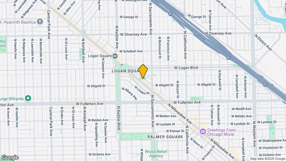 2507-2513 N Milwaukee Ave Mapa y Detalles de la Ubicación