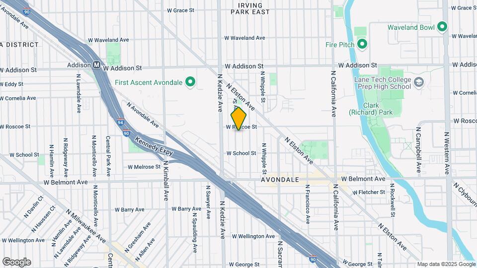 3345 N Troy St Map and Location Details