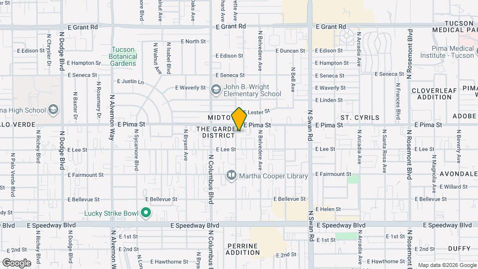 1642-1654 N Catalina Ave Map and Location Details
