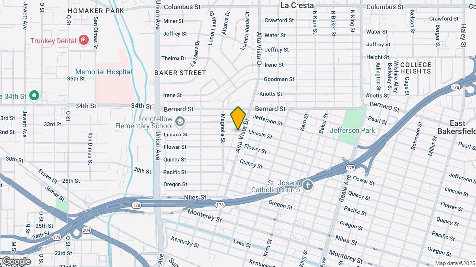 1800 Alta Vista Dr Map and Location Details
