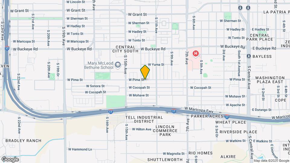 1215 W Pima St Map and Location Details