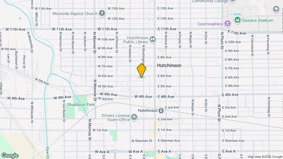 511 N Washington St Map and Location Details