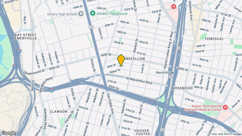 956 Apgar St Map and Location Details