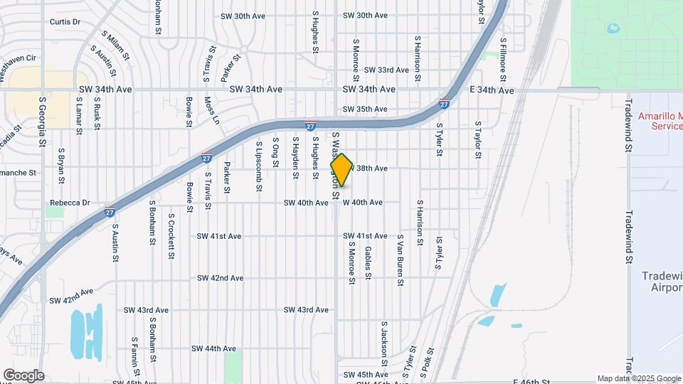 3813 S Washington St Map and Location Details
