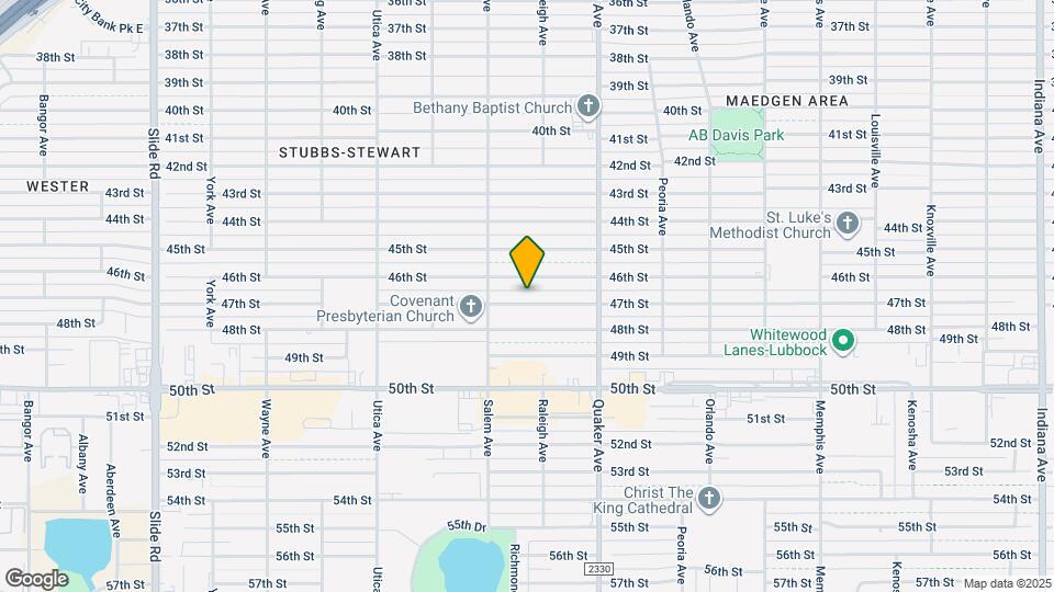 4506 47th St Map and Location Details