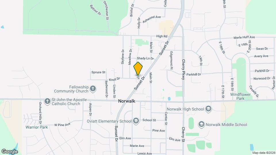 1003 Knoll Dr Map and Location Details