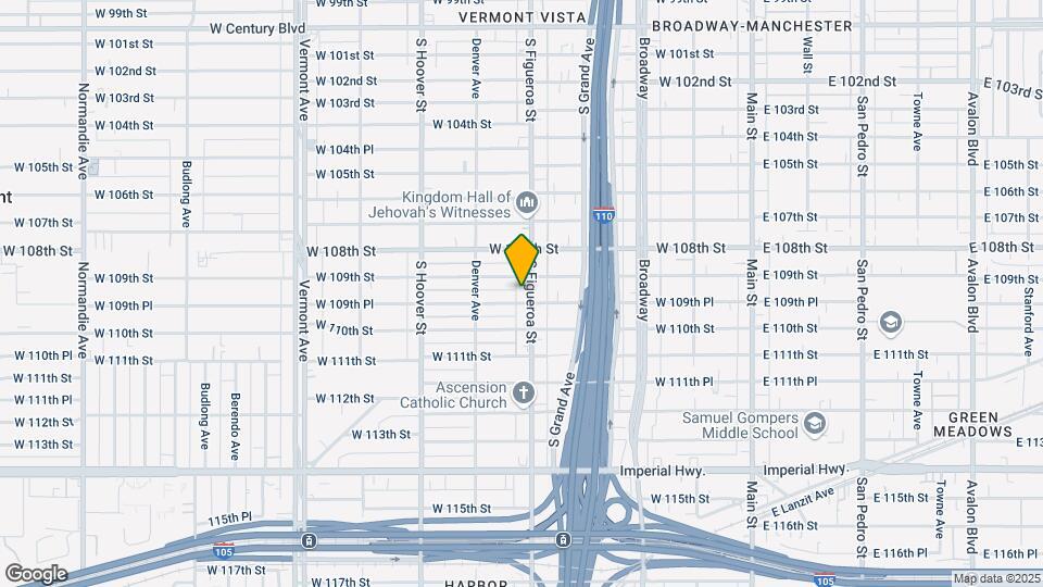 10919 S Figueroa St Map and Location Details