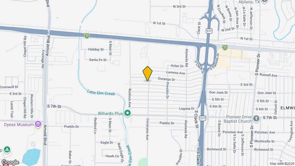 5402 Encino Rd Map and Location Details