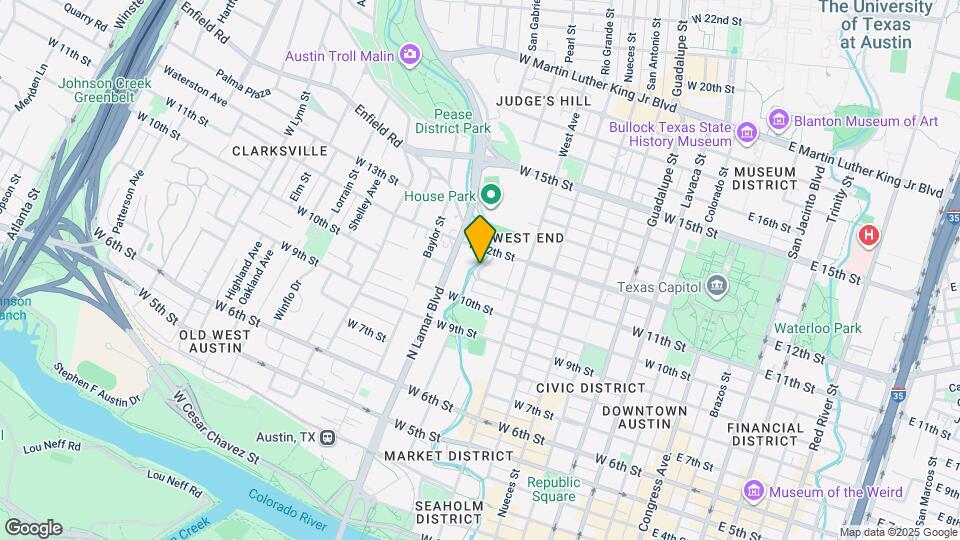 515 Shoal Creek Blvd Mapa y Detalles de la Ubicación