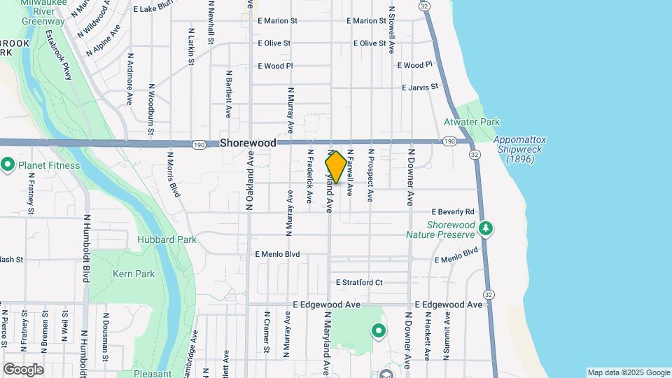 3836 N Maryland Ave, Unit Upper Map and Location Details