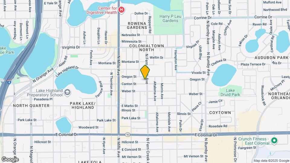 1032 N Fern Creek Ave Map and Location Details