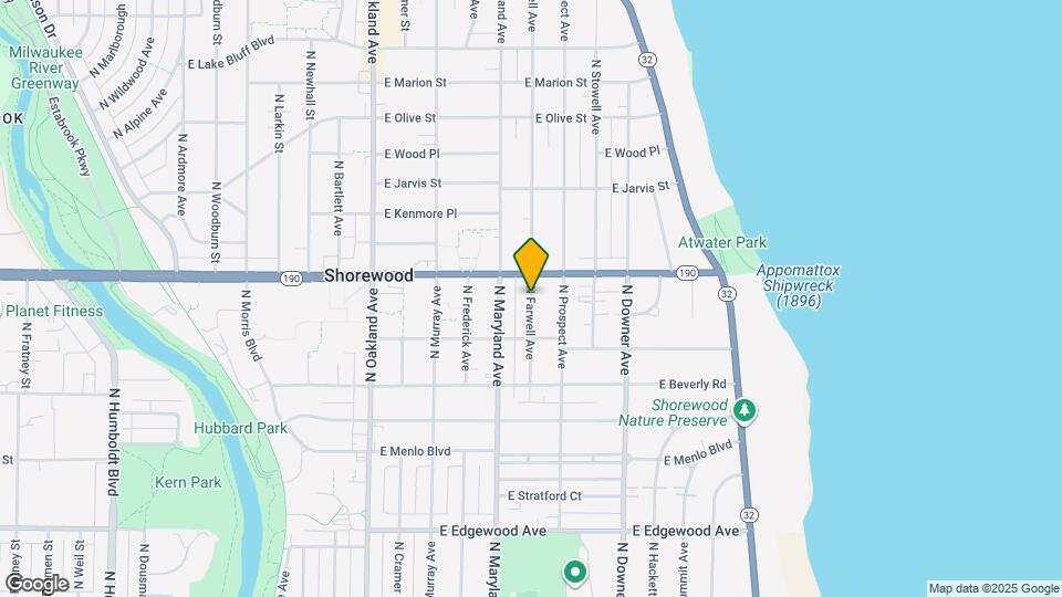 3937 N Farwell Ave, Unit 3937 N Farwell Ave Mapa y Detalles de la Ubicación