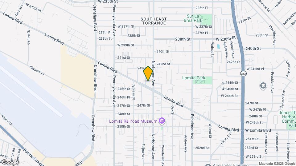 24420 Alliene Ave Map and Location Details