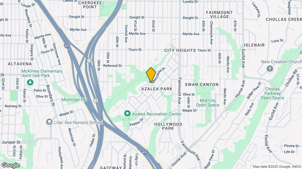 4196 Manzanita Dr Map and Location Details
