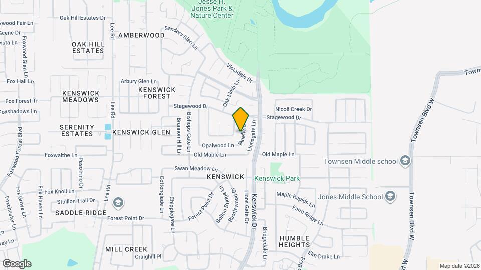 20323 Pinefield Ln Map and Location Details
