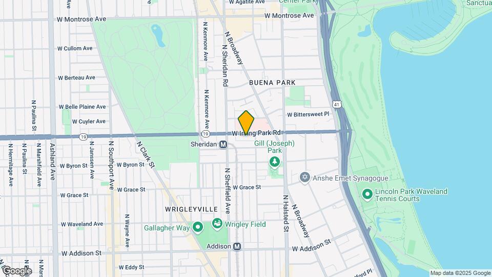 917 W Irving Park Rd, Unit 1B Map and Location Details