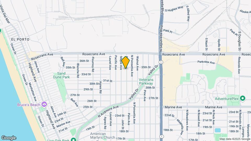 3401 Palm Ave Map and Location Details