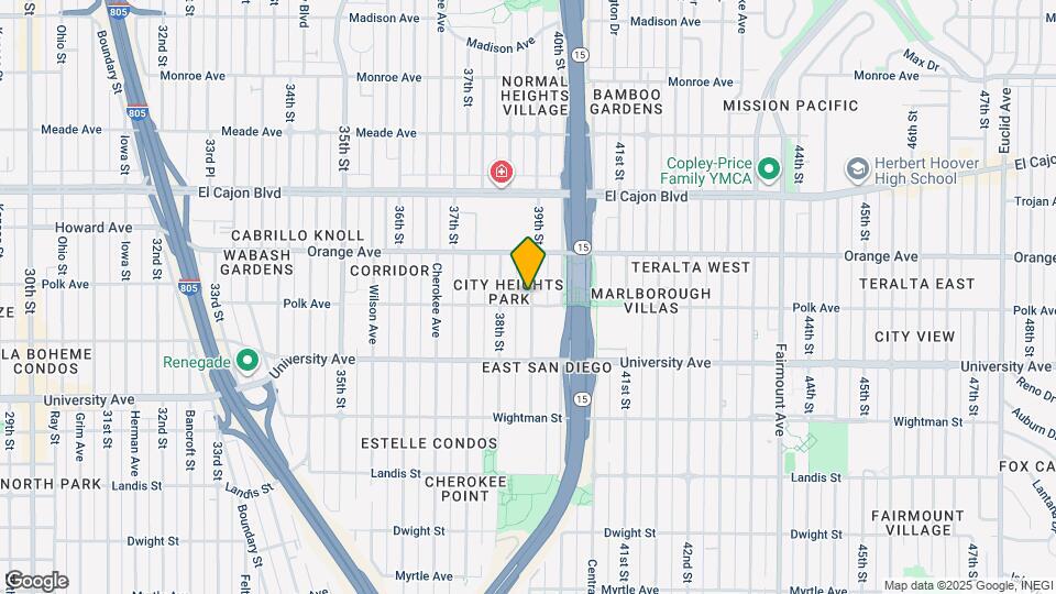 4118 1/2 39th St Map and Location Details