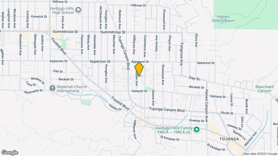 10156 Hillhaven Ave Map and Location Details