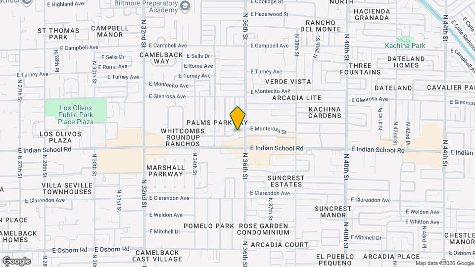 4129 N 35th Way Map and Location Details