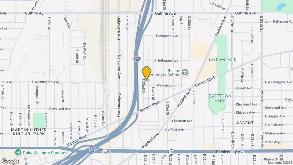 1603 E 22nd St Map and Location Details