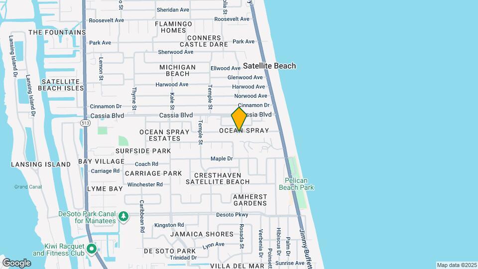 121 Ocean Spray Avenue Map and Location Details