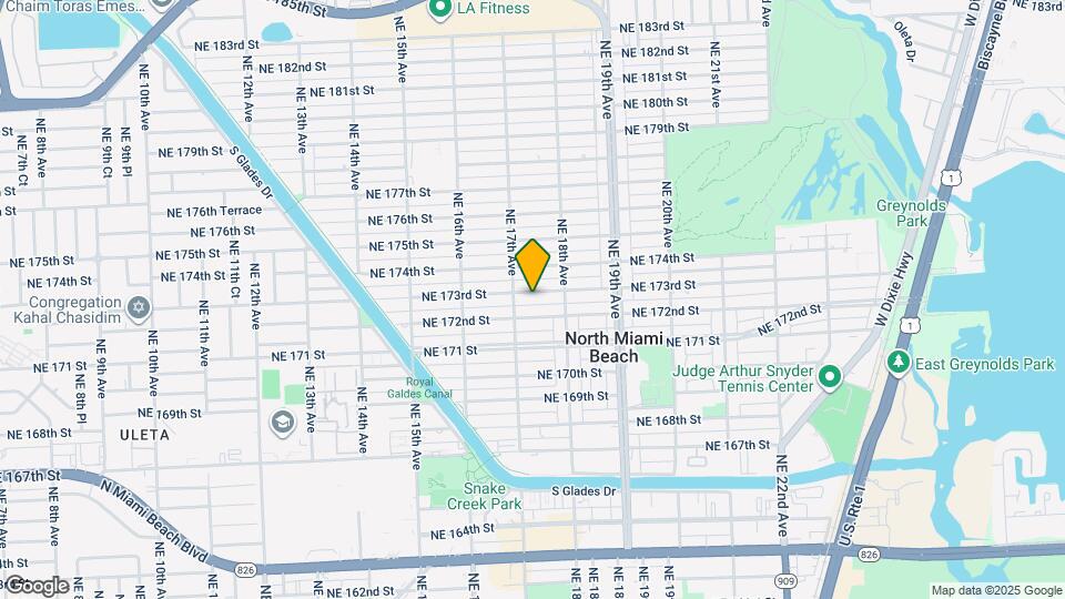 1732 NE 173rd St Map and Location Details