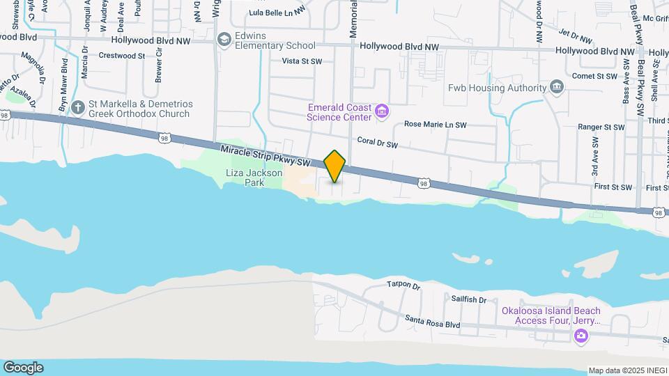 308 Miracle Strip Pky SW, Unit 36D Map and Location Details