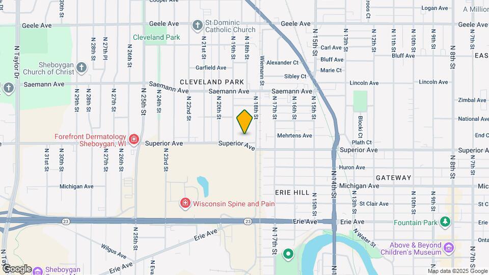 1822 Superior Ave Map and Location Details