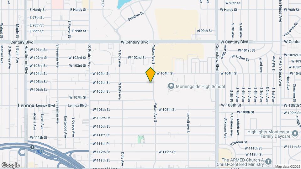 3606 W 105th St Map and Location Details