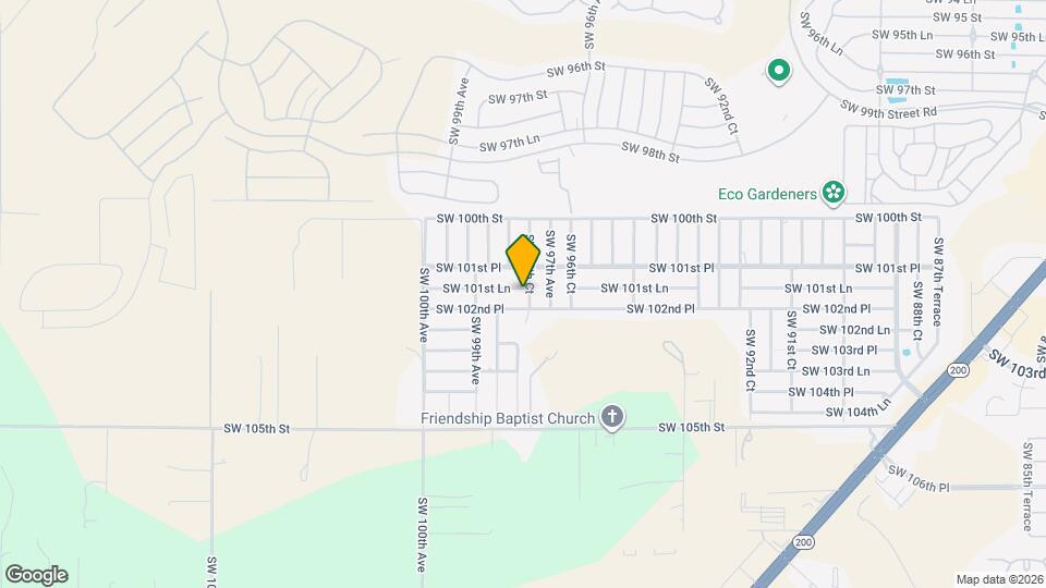 9760 SW 101st Ln Map and Location Details