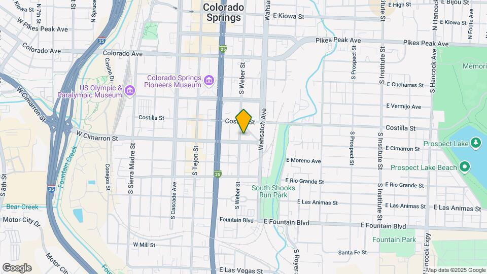 425 S Weber St Map and Location Details