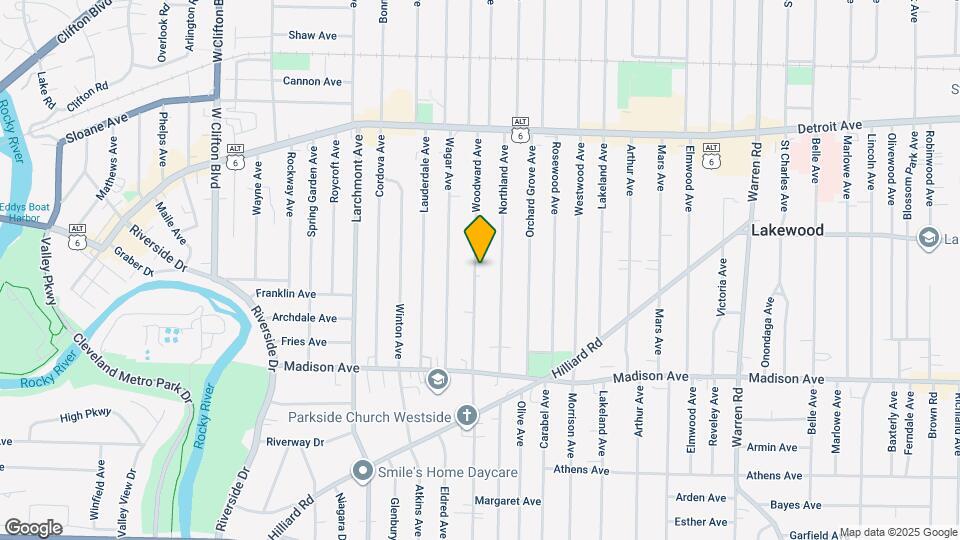 1567 Woodward Ave Mapa y Detalles de la Ubicación