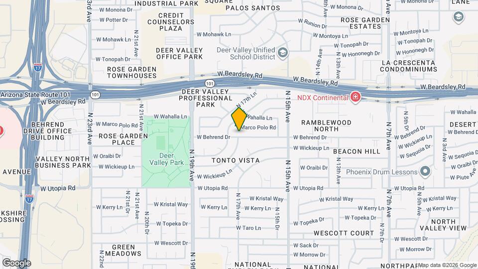 1708 W Behrend Dr Map and Location Details