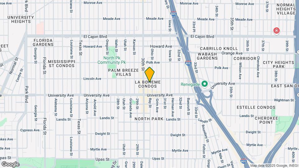 3950 Ohio Street Map and Location Details
