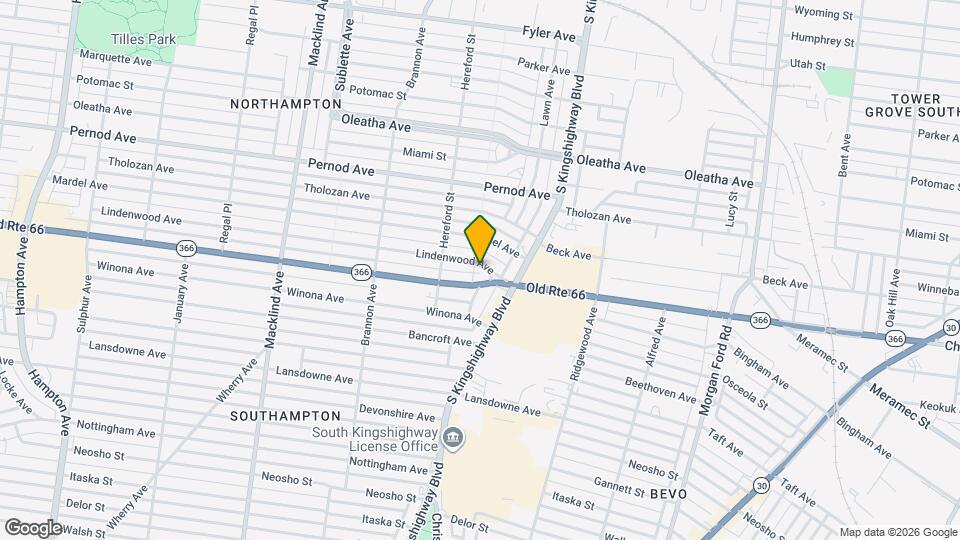 4938 Lindenwood Ave Map and Location Details