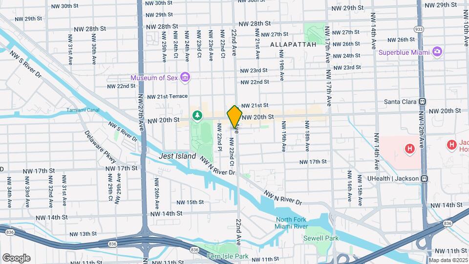 1920 NW 22nd Ave Map and Location Details