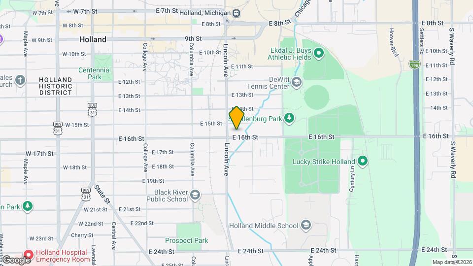 231 E 16th St Mapa y Detalles de la Ubicación