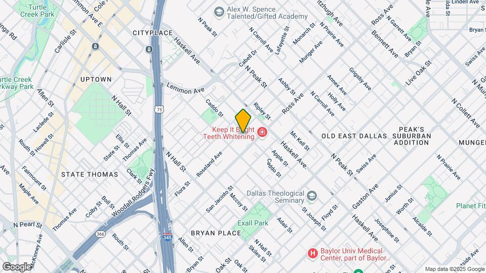 1719 Caddo St Map and Location Details