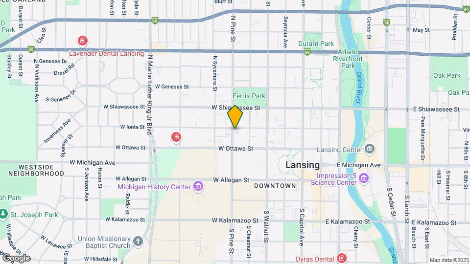529 W Ionia St, Unit 1 Map and Location Details