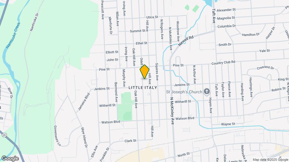 308 Odell Ave Map and Location Details