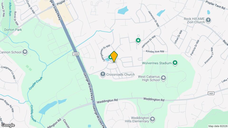 537 Georgetown Dr NW Mapa y Detalles de la Ubicación