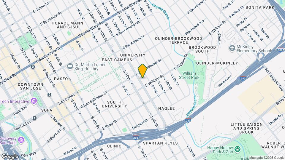 446 S 11th St Map and Location Details