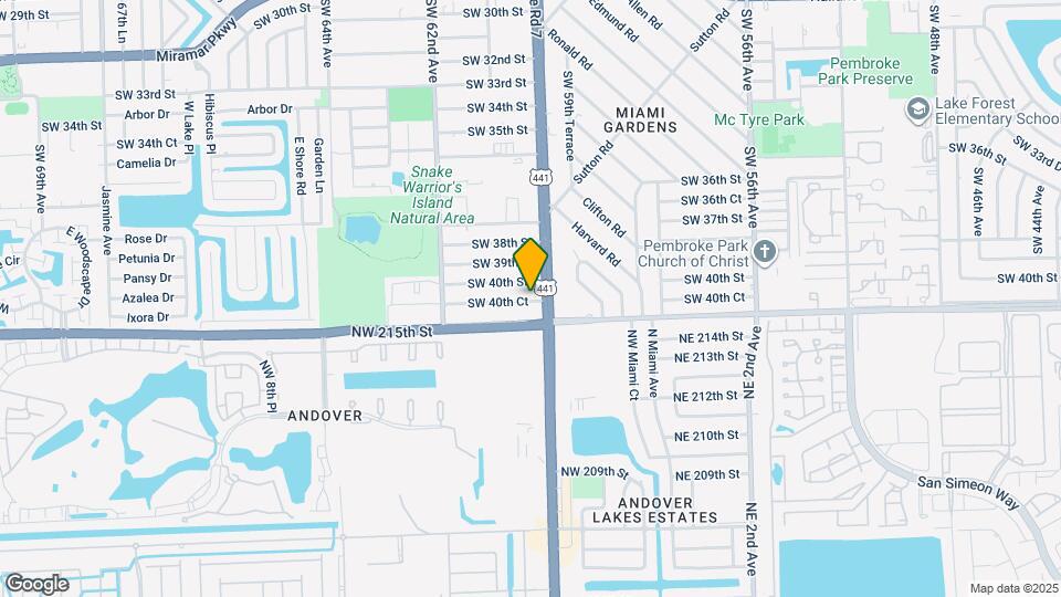 6035 SW 40th Ct Mapa y Detalles de la Ubicación