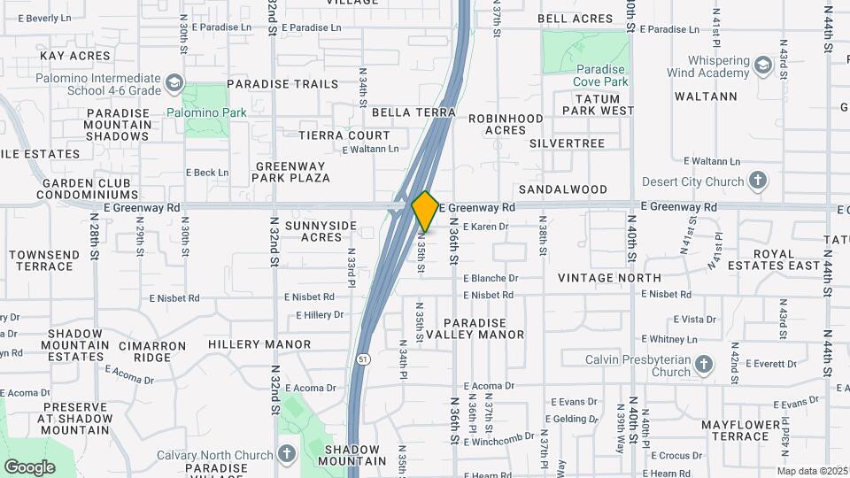 3502 E Greenway Ln Mapa y Detalles de la Ubicación