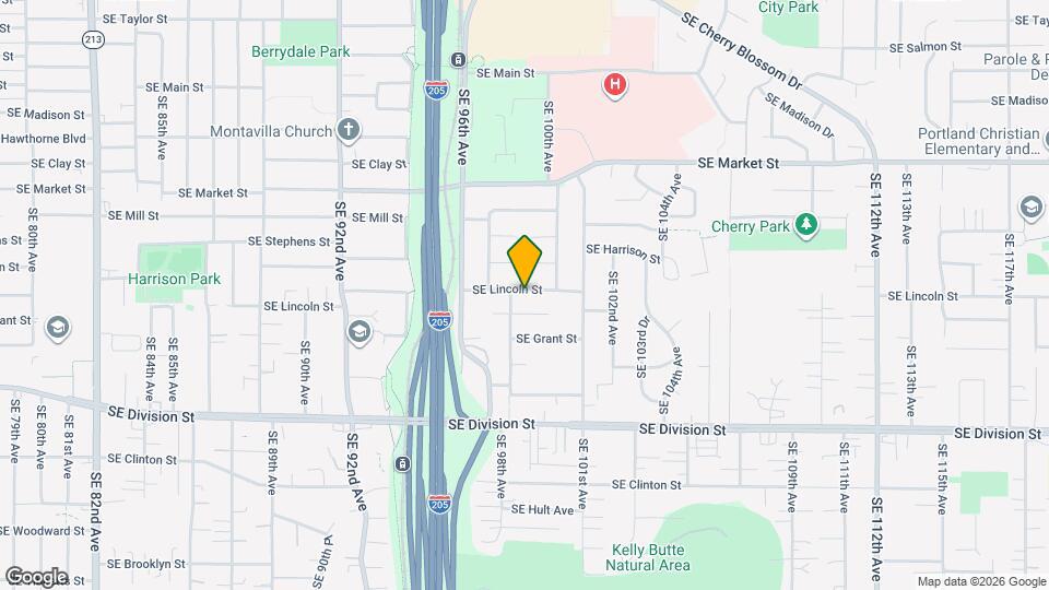 9824 SE Lincoln St Map and Location Details