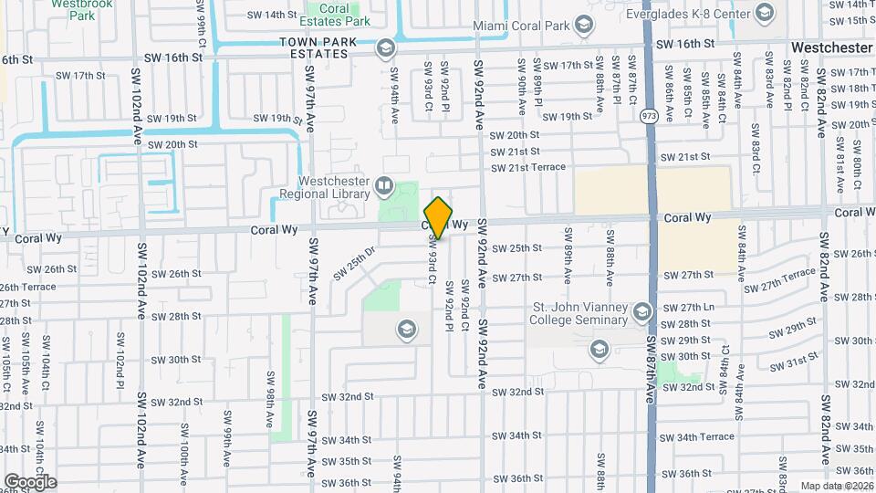 2421 SW 93rd Ct Map and Location Details